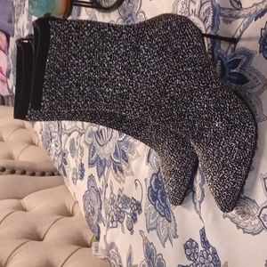 NEW Kurt Geiger London Barbican Knit Sparkle Heeled Bootie Mult Sizes